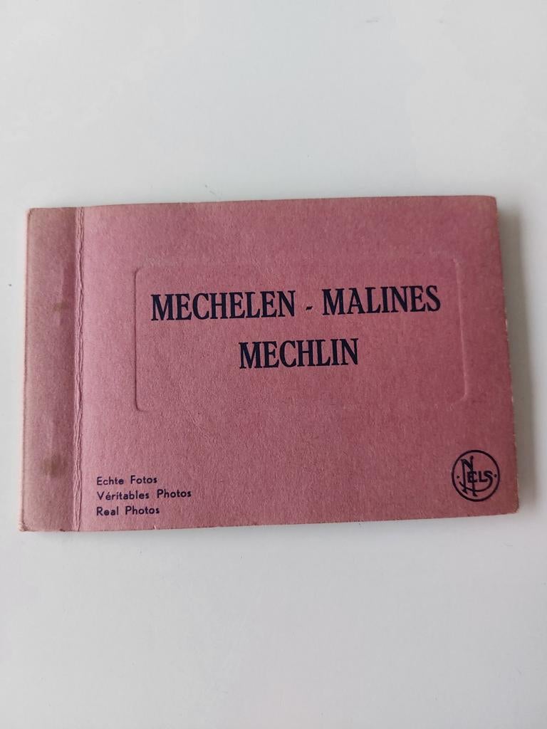 Oud boekje met 10 oude foto's van Mechelen., Verzamelen, Foto's en Prenten, Ophalen