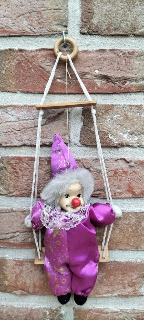 Hang popje clown, Verzamelen, Poppen, Ophalen of Verzenden, Zo goed als nieuw