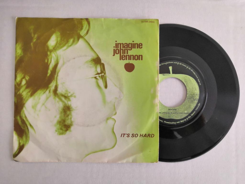 JOHN LENNON-PLASTIC ONO BAND - Imagine (45t), CD & DVD, Vinyles Singles, Comme neuf, Pop, Enlèvement ou Envoi