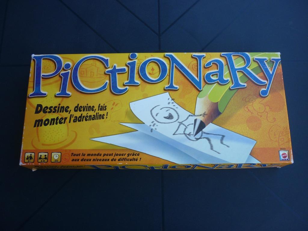 Jeu de société - Pictionary - Mattel, Vijf spelers of meer, Ophalen of Verzenden, Gebruikt, Mattel