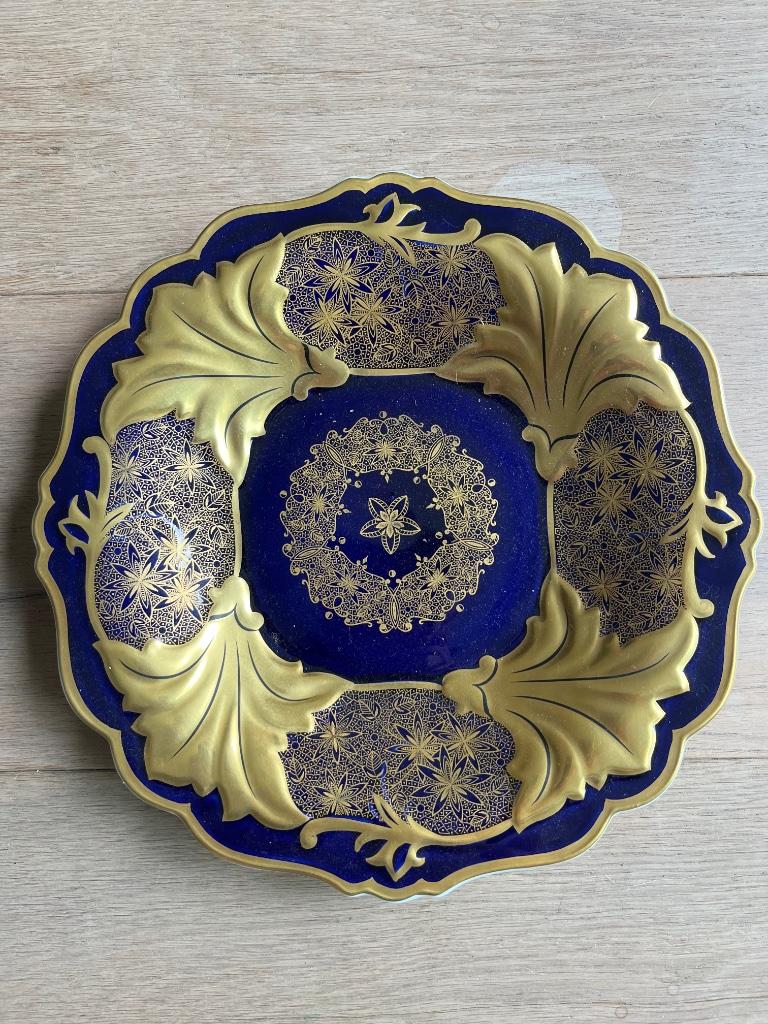 Weimar Kobalt bord, Antiek en Kunst, Ophalen