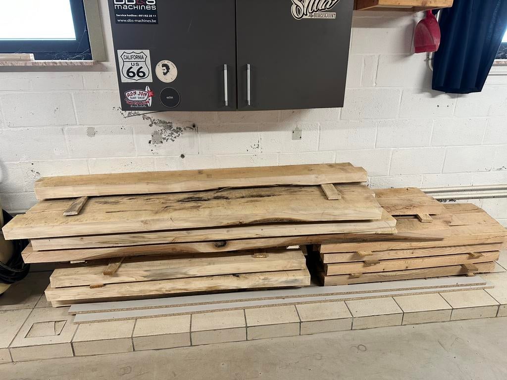 Lot massief hout eik en esdoorn, Doe-het-zelf en Bouw, Ophalen, Nieuw