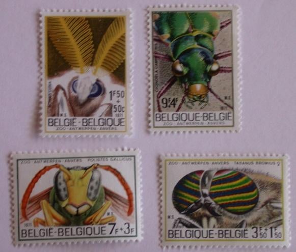 PZ64 - België1971 postzegels 1610/1613**, Ophalen of Verzenden, Postfris, Postfris