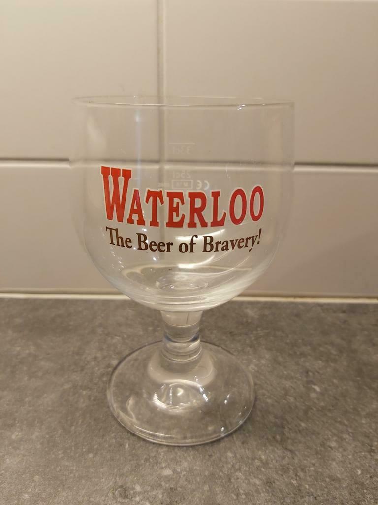 Bierglas "Waterloo", Verzamelen, Ophalen of Verzenden, Nieuw, Bierglas