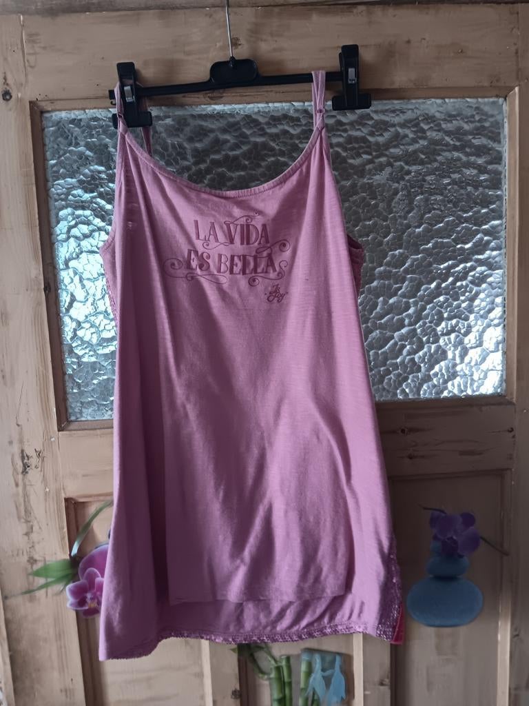 Blouse sans manche rose, J&Joy, Comme neuf, Taille 36 (S), Rose