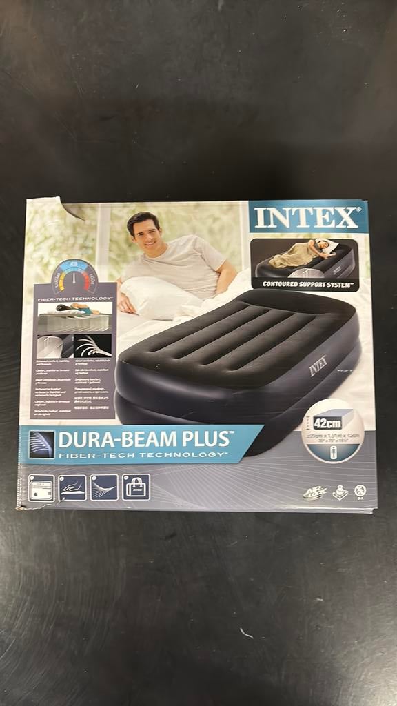 1-persoonsmatras met ingebouwde pomp Intex, Ophalen of Verzenden, Ingebouwde pomp, Zo goed als nieuw, 1-persoons
