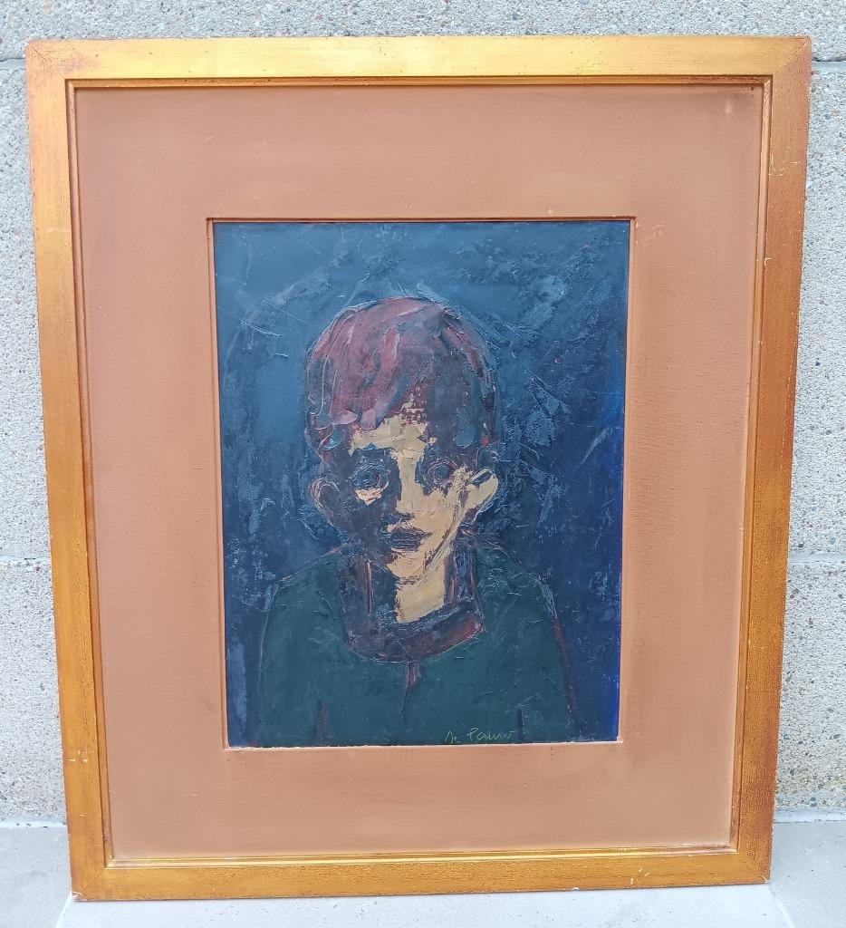 Gabriel De Pauw - portret jongen - olieverf, Antiek en Kunst, Ophalen