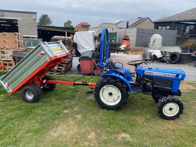 iseki tx1510 als nieuw met hydraulic en kieper met huif, Zakelijke goederen, Ophalen