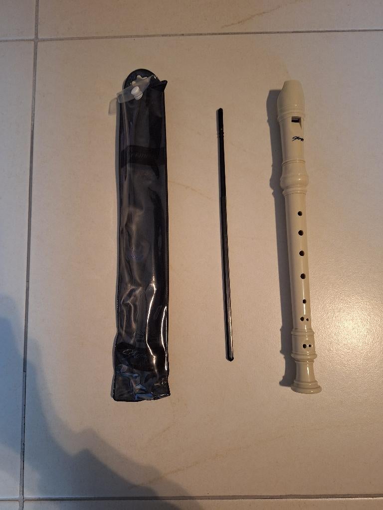 Blokfluit Stagg + accessoires, Muziek en Instrumenten, Blaasinstrumenten | Blokfluiten, Ophalen, Zo goed als nieuw, Sopraan of Sopranino