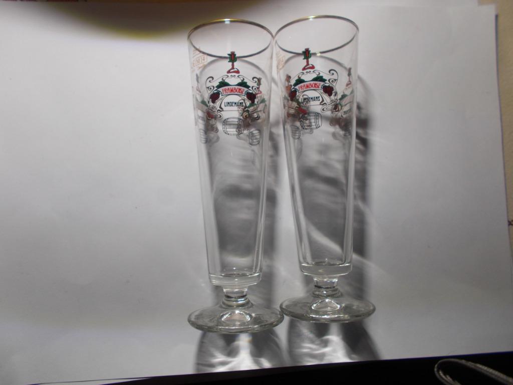 2 lindemans glazen van 25 cl, Verzamelen, Glas en Drinkglazen, Ophalen of Verzenden, Nieuw, Bierglas