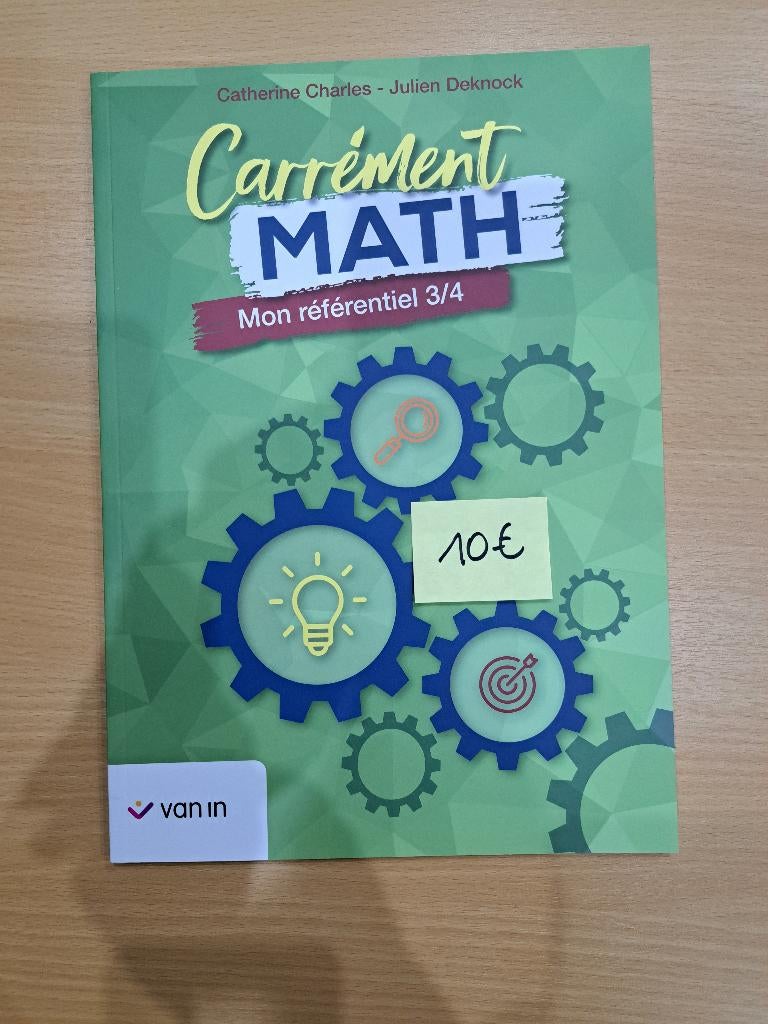 Carrément math 3-4 - Manuel scolaire math, Livres, Livres scolaires, Enlèvement, Neuf, Primaire, Mathématiques A