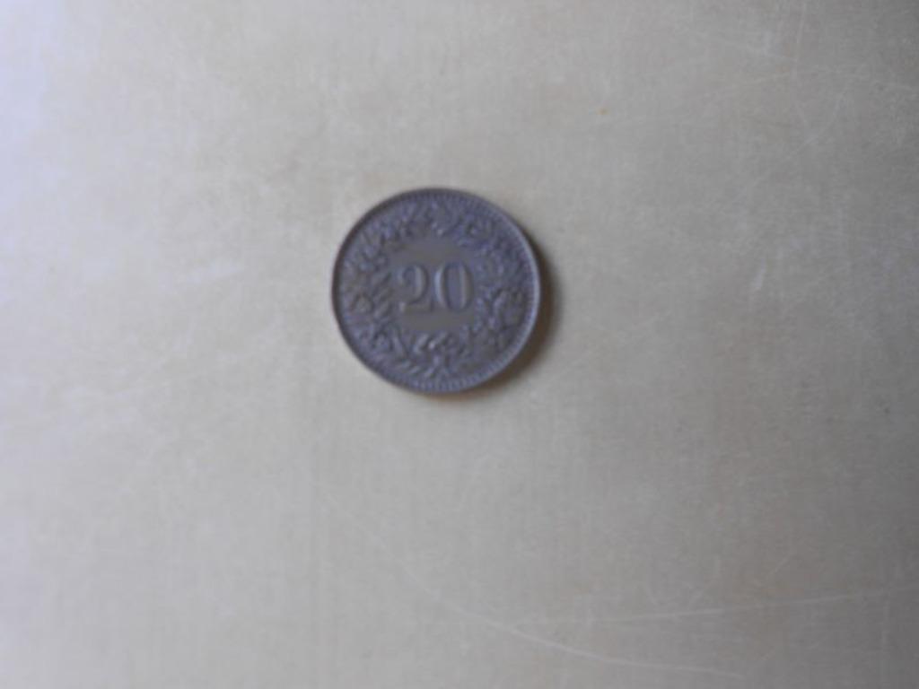 20 centimes, pièce de monnaie suisse (1943), Timbres & Monnaies, Enlèvement ou Envoi, Autres pays, Monnaie en vrac