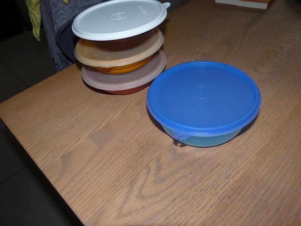 tupperware : 4 boites de conservation, Enlèvement ou Envoi, Utilisé, Boîte