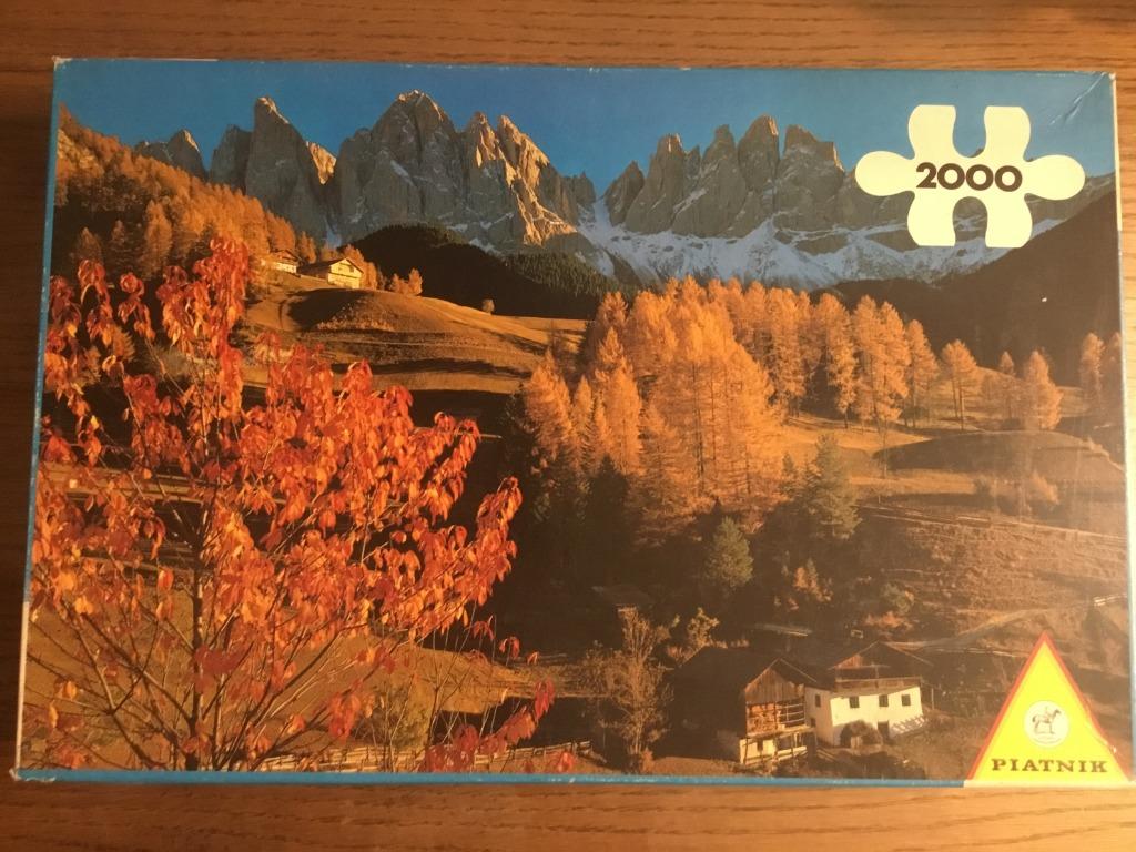 Puzzel Piatnik 2000 stukjes Villnosstal (Nieuw), Ophalen of Verzenden, Meer dan 1500 stukjes, Nieuw, Legpuzzel