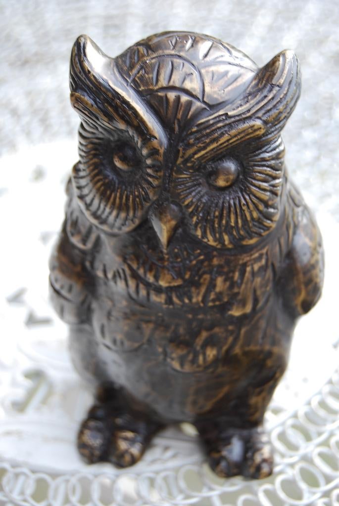 BRONZEN UIL, Antiek en Kunst, Ophalen of Verzenden, Brons