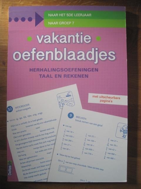 Vakantie oefenblaadjes Naar het 5de leerjaar, Ophalen of Verzenden, Zo goed als nieuw, Taal en Lezen