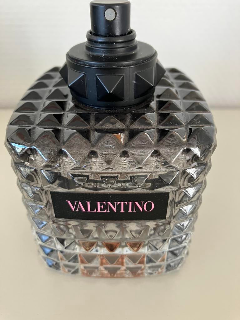 Glaskunst, leeg parfumflesje Valentino., Ophalen of Verzenden, Zo goed als nieuw