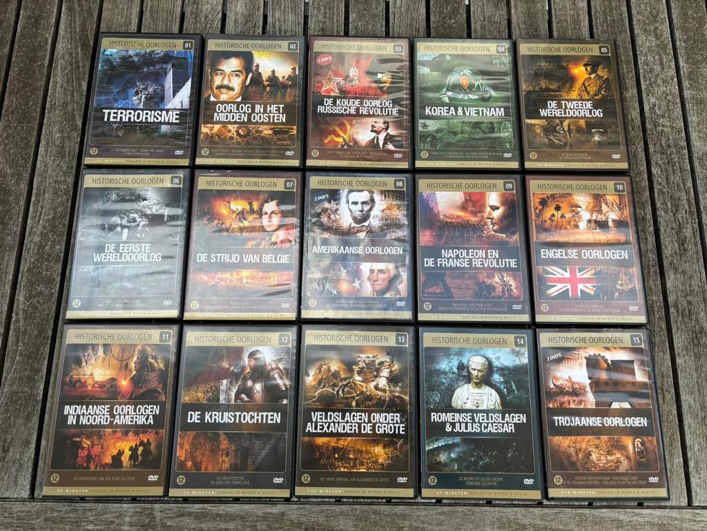 DVD set Historische Oorlogen, Vanaf 12 jaar, Ophalen of Verzenden, Zo goed als nieuw, Oorlog of Misdaad