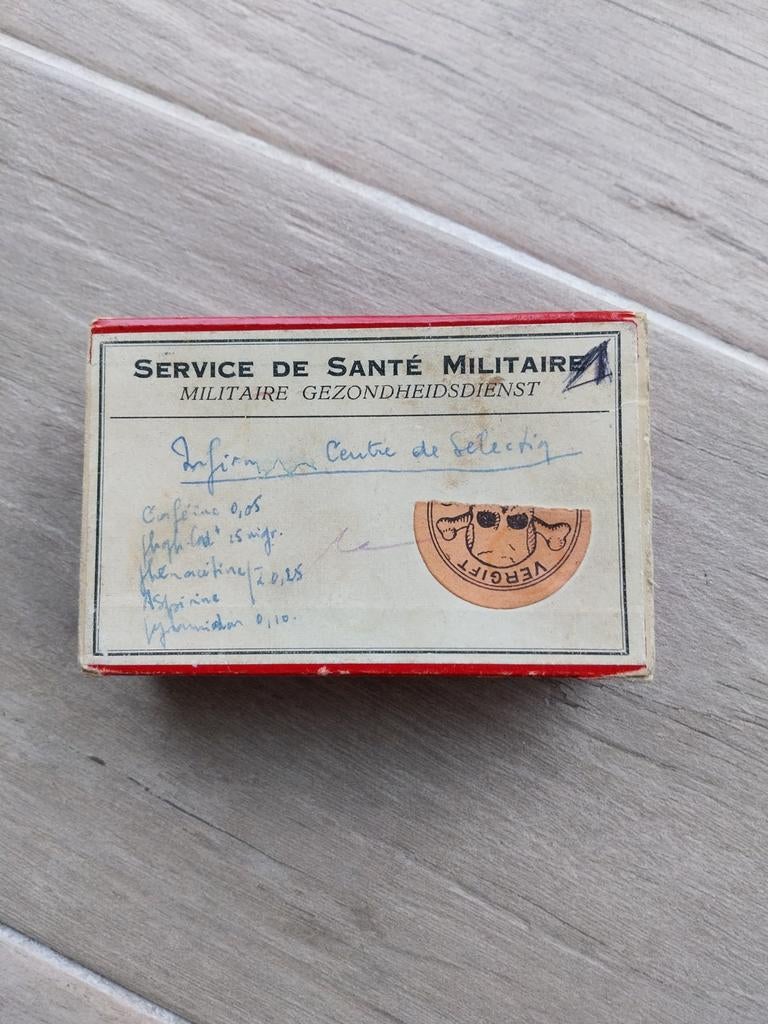 Belgisch medisch doosje wo2 ABBL 1940, Verzamelen, Ophalen of Verzenden