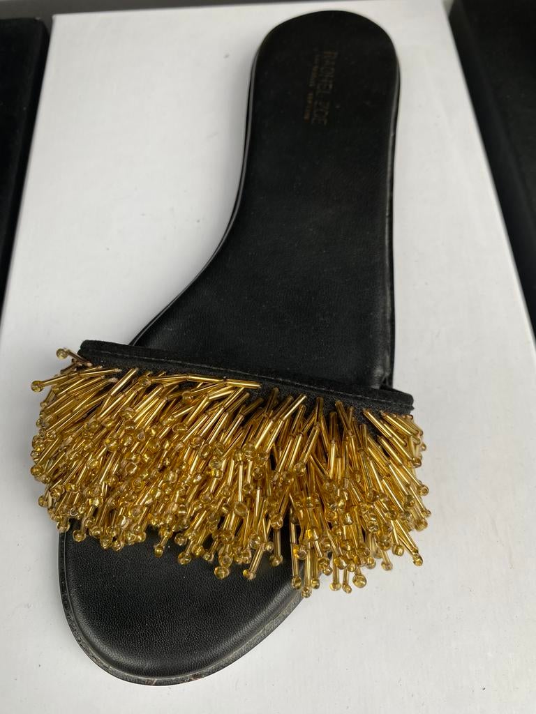 Elegante slippers maat 39/40, Zwart, Ophalen of Verzenden, Zo goed als nieuw, Slippers