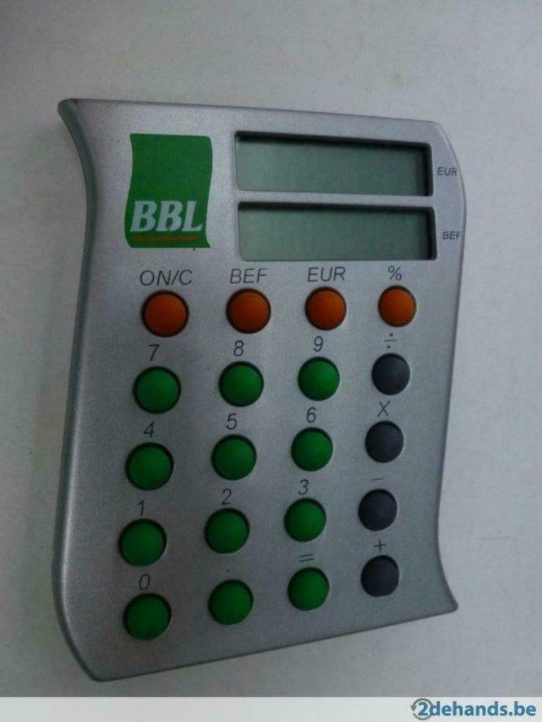 BBL oude calculator BEF naar €, Verzenden, Zo goed als nieuw, Gebruiksvoorwerp