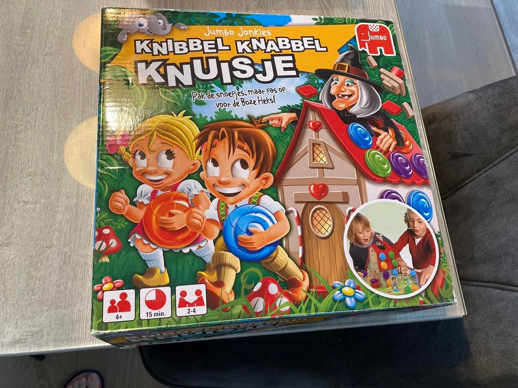 Knibbel knabbel knuisje, Ophalen, Gebruikt