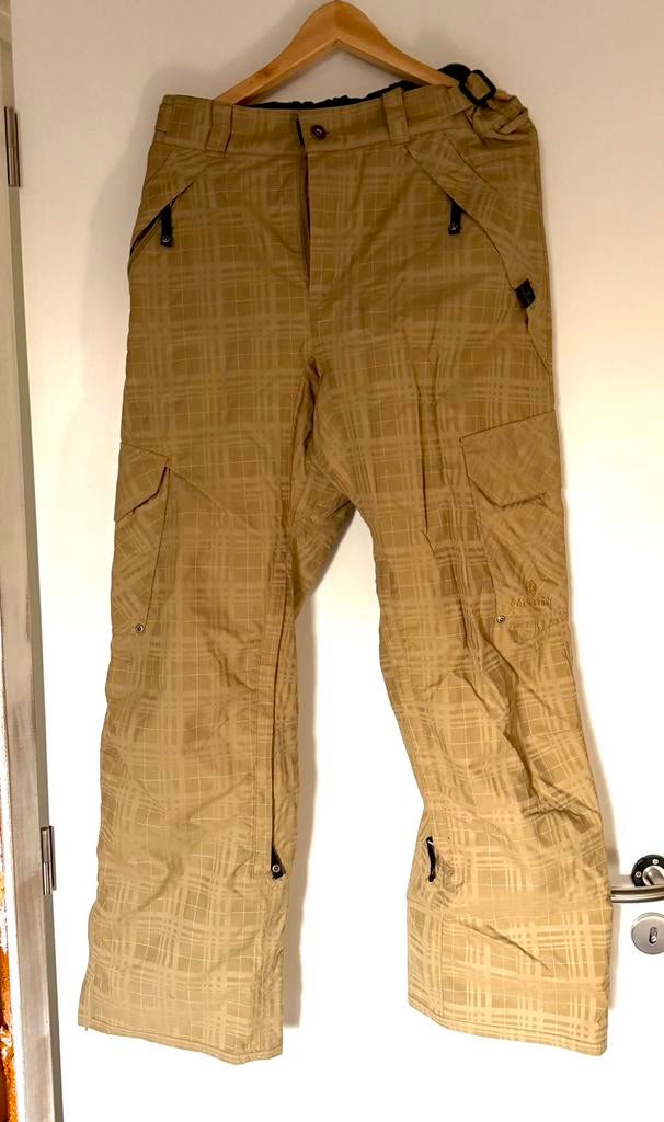 Skibroek maat M/S Beige geruit, Kleding | Heren, Ophalen, Gedragen, Maat 46 (S) of kleiner, Broek