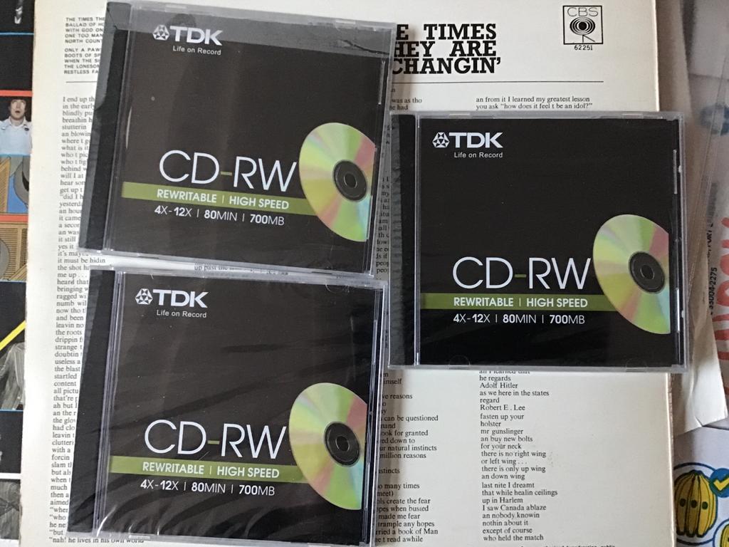 TDK CD RW 700 MB high speed NOUVEAU, Enlèvement ou Envoi, Neuf, Cd