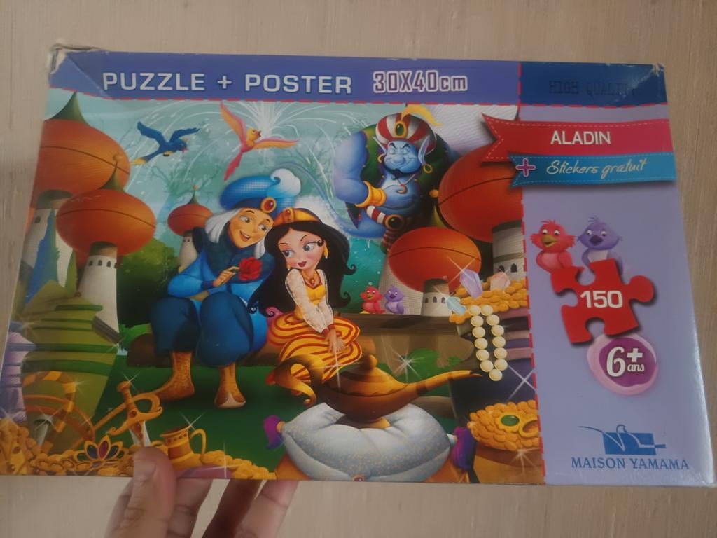 Puzzel Poster Princess Aladin, Enlèvement ou Envoi, Comme neuf