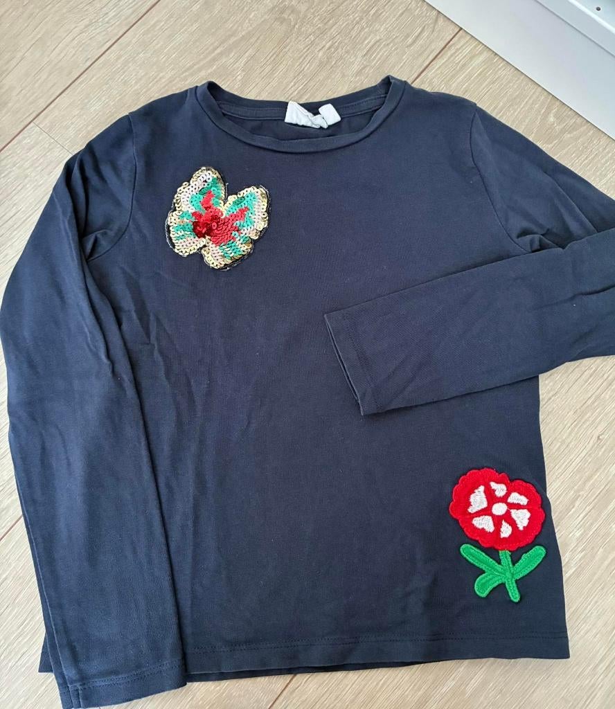 Longsleeves maat 116 (3 stuks; zie foto's), Kinderen en Baby's, Kinderkleding | Maat 116, Gebruikt, Meisje, Ophalen of Verzenden