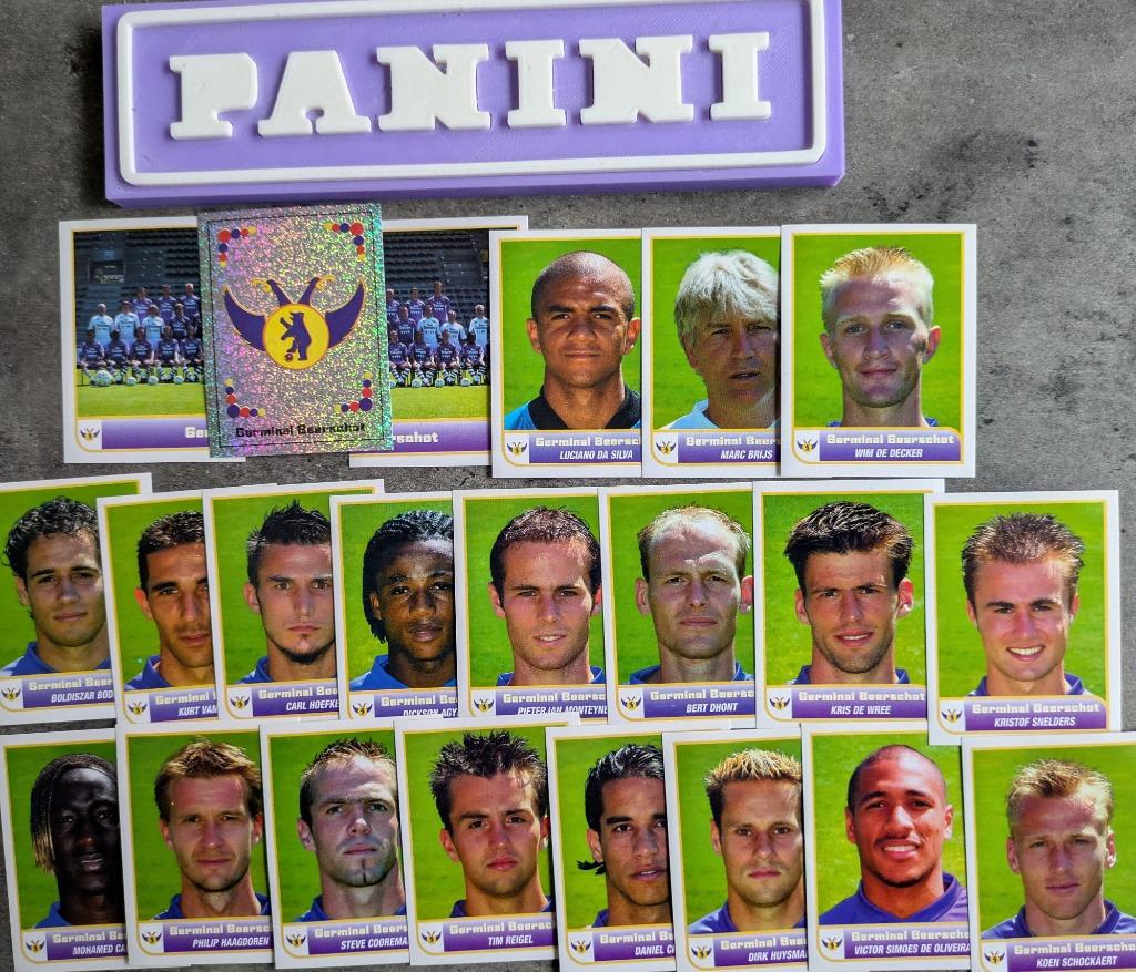 Panini football 2004 22X GERMINAL BEERSCHOT voetbalstickers, Verzenden, Nieuw