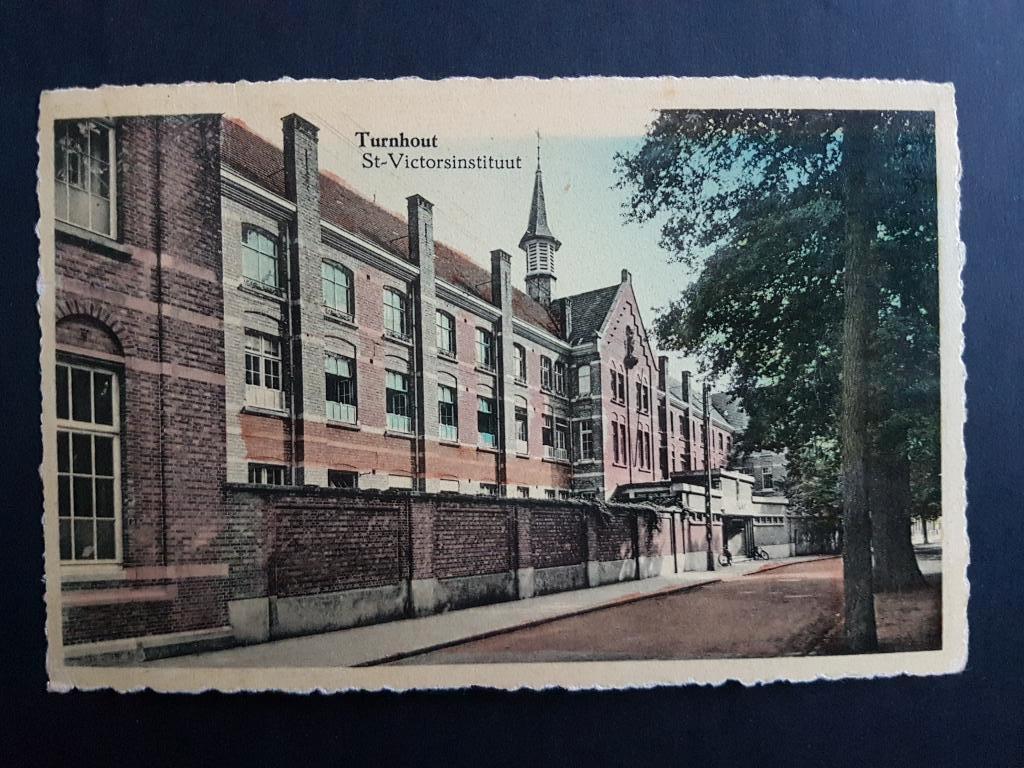 Postkaart St-Victorsinstituut, Verzamelen, Ophalen of Verzenden, 1940 tot 1960, Gelopen, Antwerpen