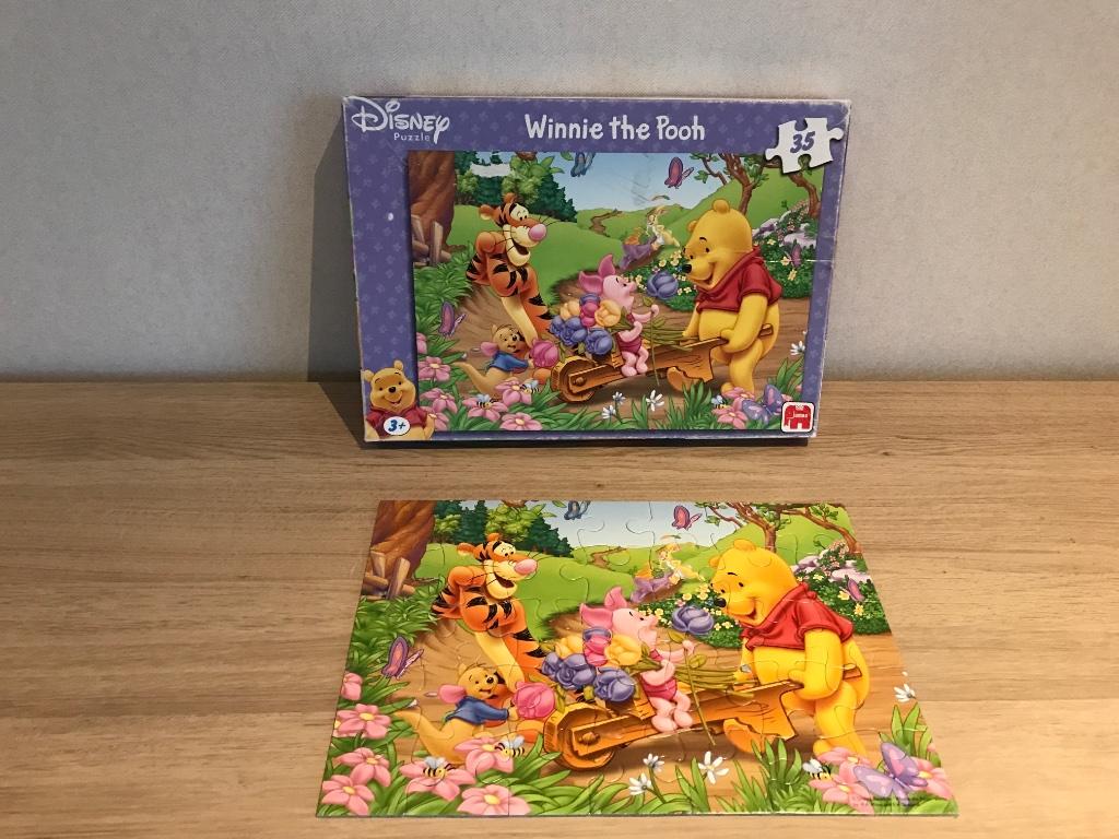 Winnie the pooh puzzel 35 stukken, Ophalen, 10 tot 50 stukjes, Gebruikt