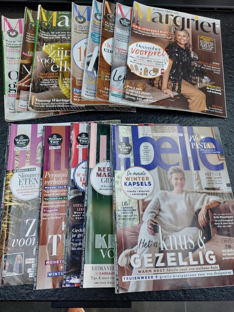Margriet en libelle tijdschriften/vakantielectuur, Boeken, Ophalen of Verzenden