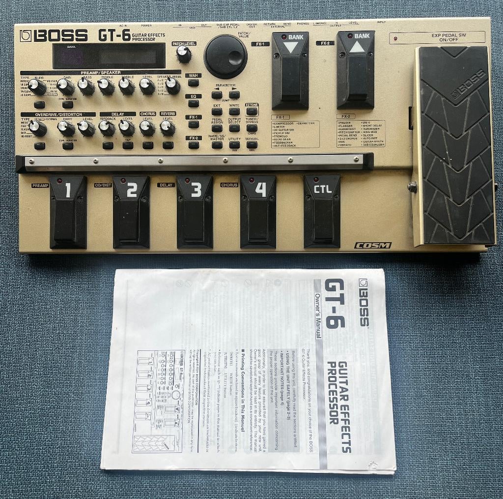 pédale d'effet guitare Boss GT6 comme neuve, Enlèvement, Comme neuf, Multi-effet