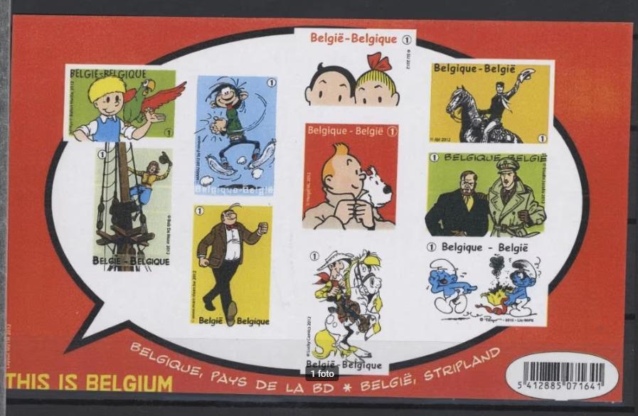 BELGIQUE 2012, DERNIÈRE FEUILLE DU SET « THIS IS BELGIUM », Envoi, Non oblitéré, Neuf
