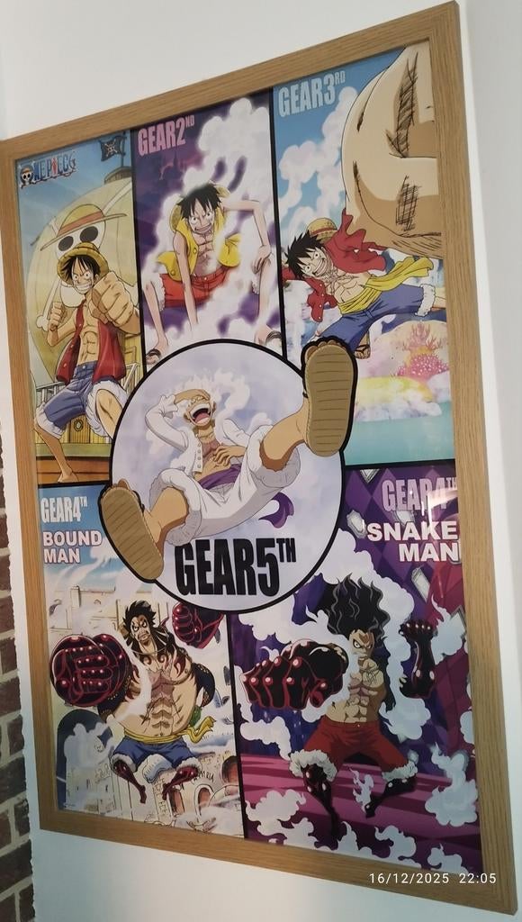 Cadre One Piece 100/70 cm 35€, Enlèvement