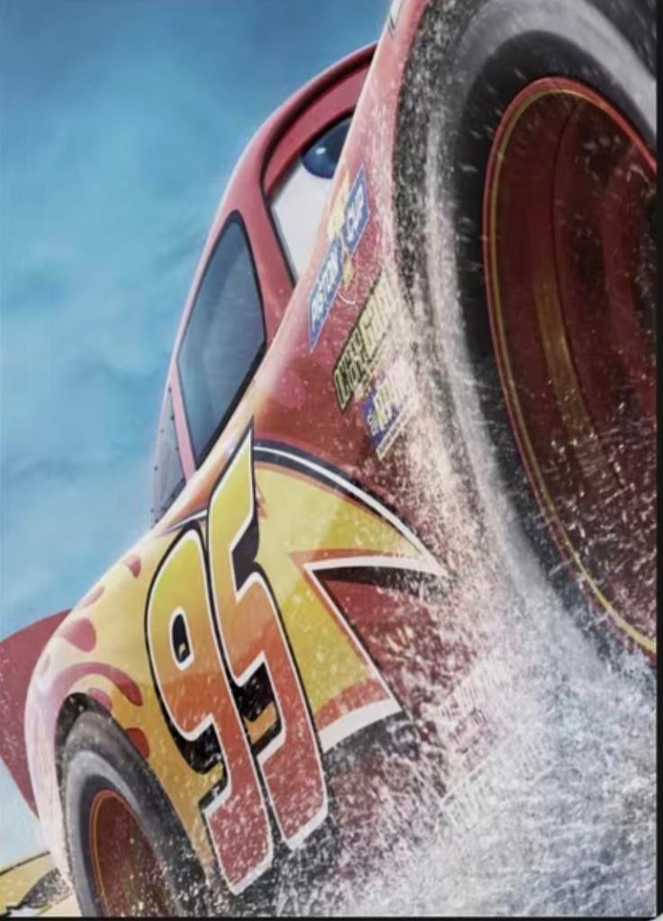 Metalen reclamebord Lightning McQueen retro vintage mancave, Ophalen of Verzenden, Nieuw, Reclamebord