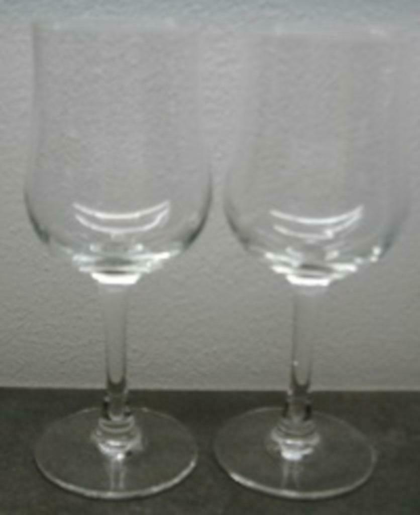 Witte wijnglazen., Ophalen of Verzenden, Zo goed als nieuw, Glas, Glas of Glazen