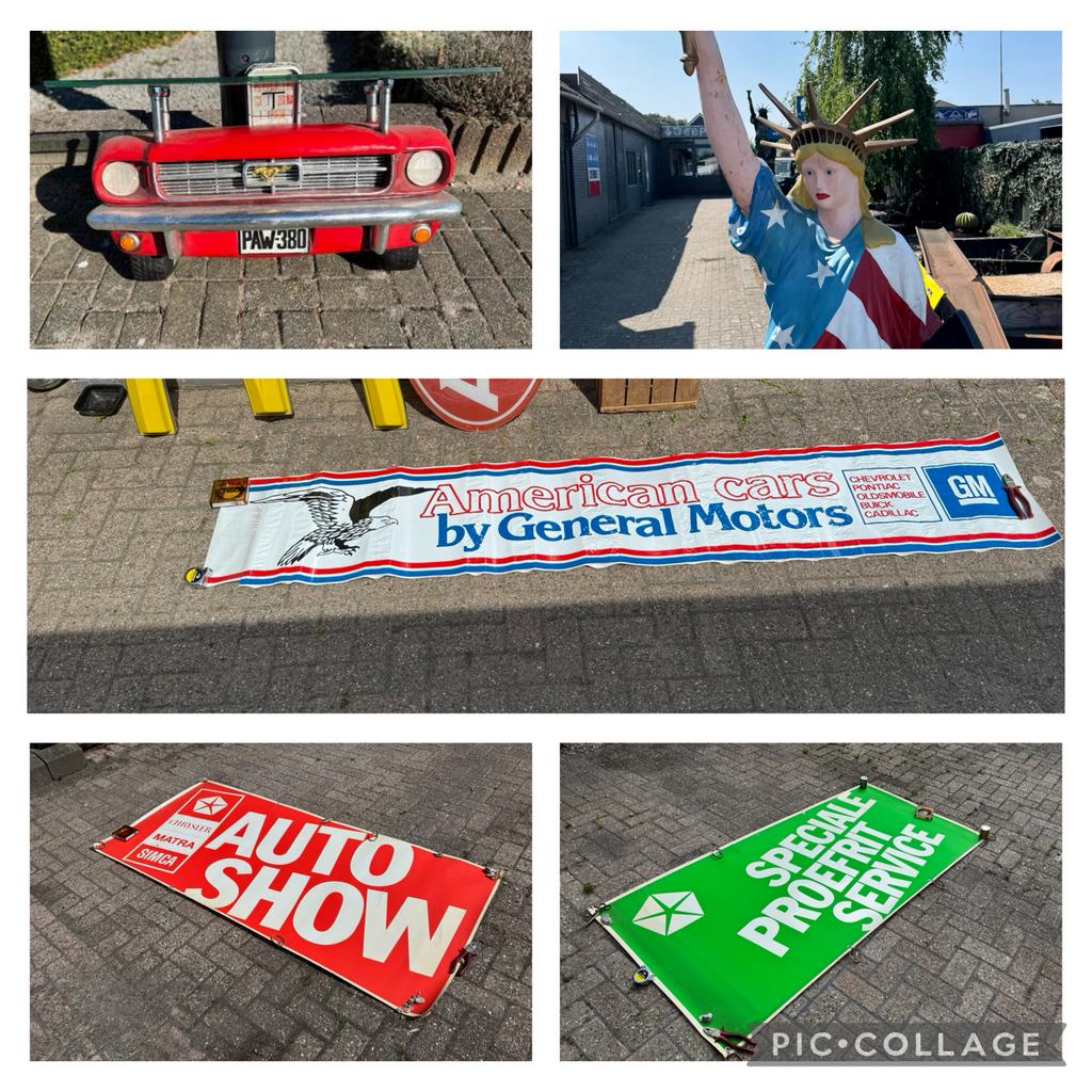 Diverses publicités pour USA Cars, Enlèvement, Utilisé, Panneau publicitaire