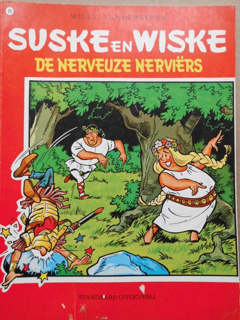 Suske en Wiske - De nerveuze Nerviërs, Gelezen, Willy Vandersteen, Eén stripboek, Ophalen of Verzenden