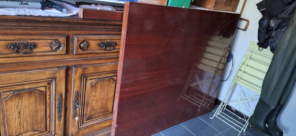 Tafel 8p , poten met koperen afwerking, Ophalen