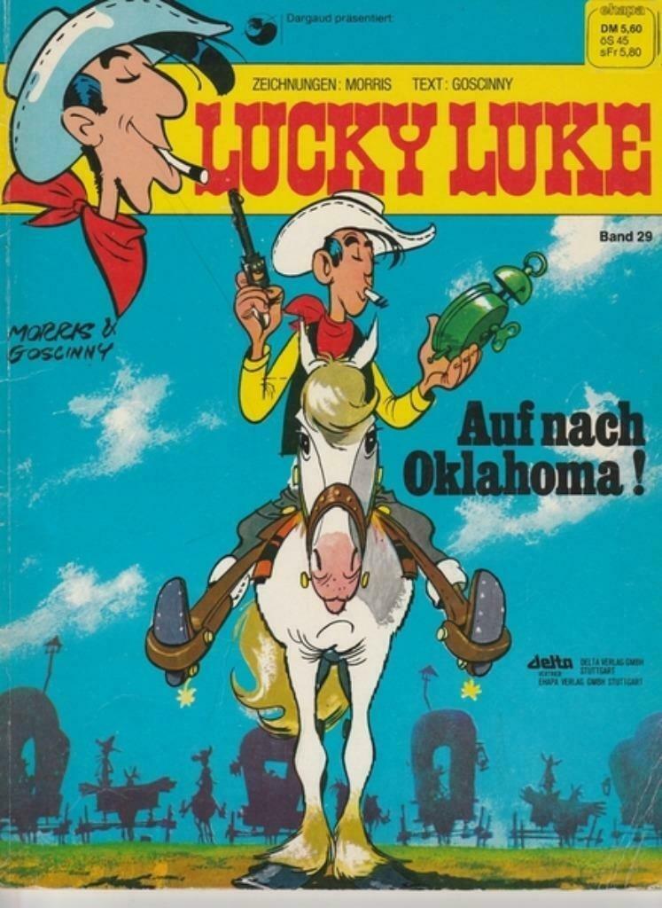 Lucky Luke - Auf nach Oklahoma! (1e Druk), Boeken, Stripverhalen, Zo goed als nieuw, Ophalen of Verzenden