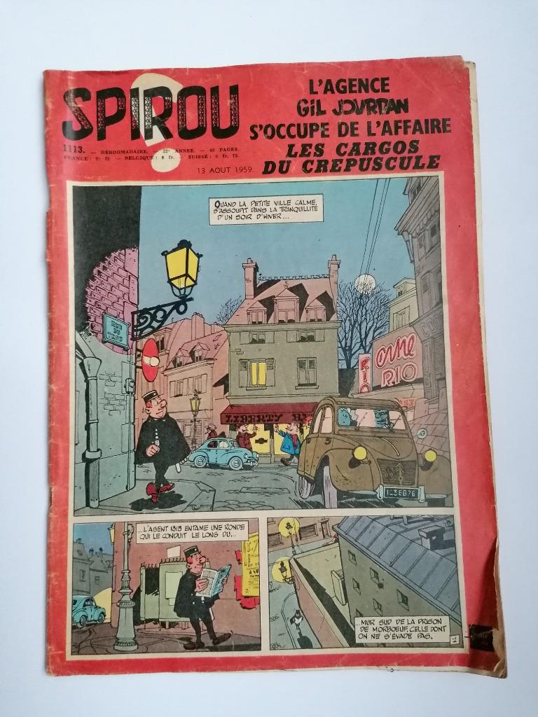 Spirou 1113 - 13 août 1959 - BD ancienne, Une BD, Enlèvement ou Envoi, Utilisé