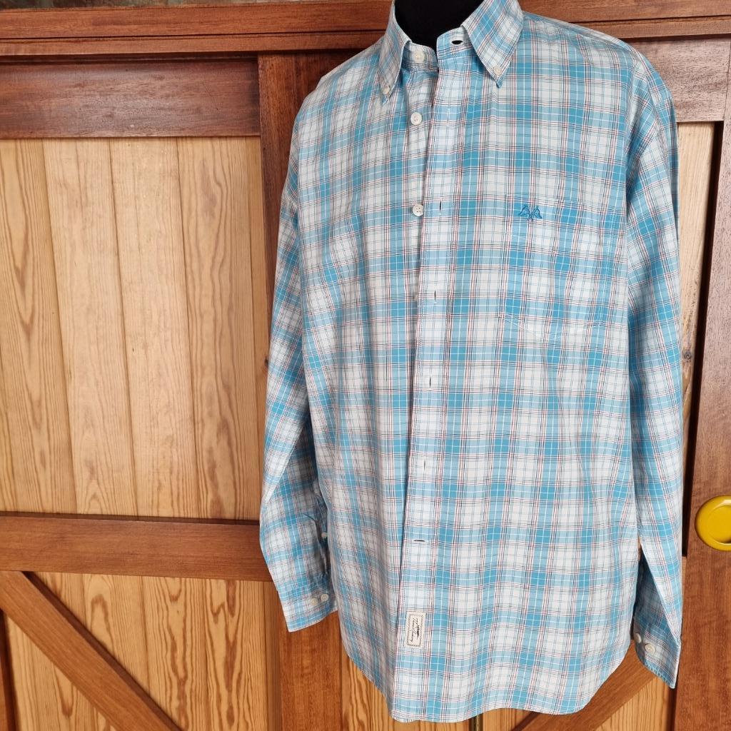 Chemise à carreaux bleu ciel, Vêtements | Hommes, Enlèvement ou Envoi, Porté, Bleu