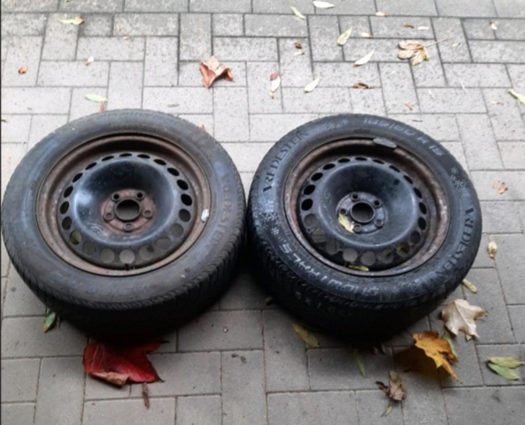 2 Audi A1,  15 inch stalen velgen (5x100), Ophalen, Gebruikt, Seat