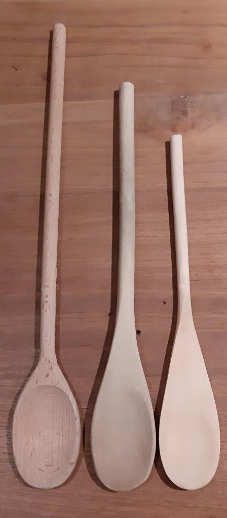 trio houten lepels, Huis en Inrichting, Ophalen of Verzenden, Nieuw, Hout