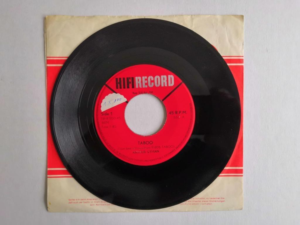 ARTHUR LYMAN - Taboo (45t), Envoi, Utilisé, Jazz et Blues