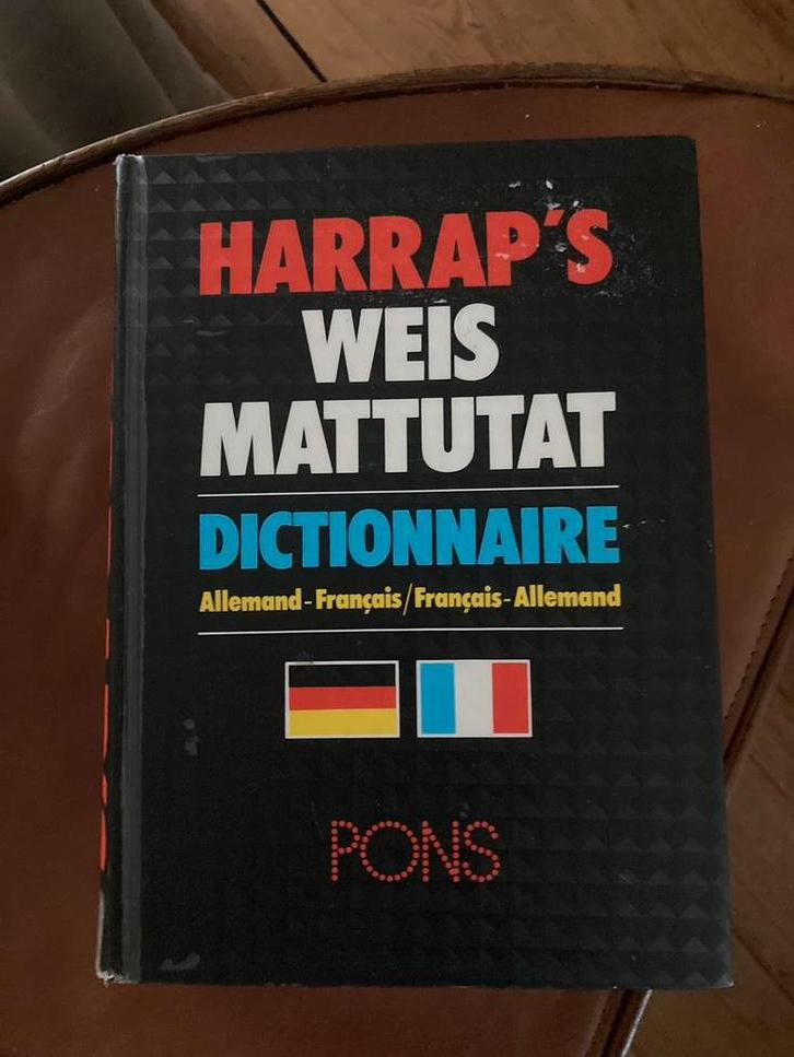 Dictionnaire français allemand allemand français, Utilisé, Allemand