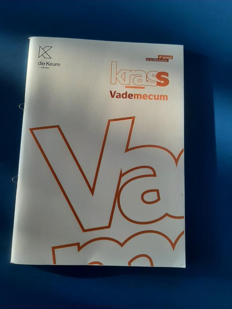Krass 2de graad - vademecum D&A-D, Boeken, Ophalen of Verzenden